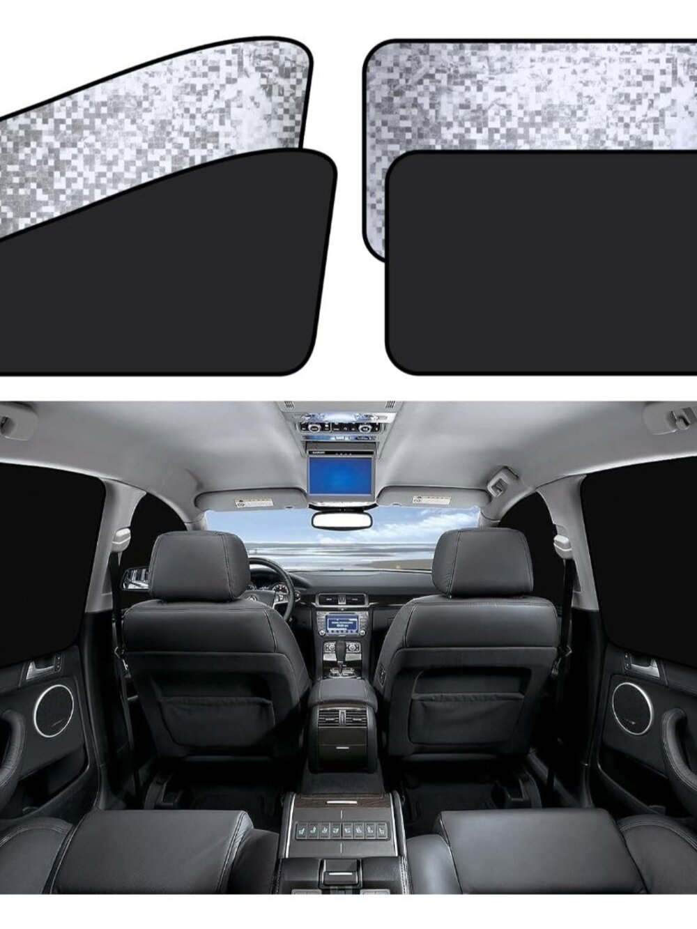 Magnetic Side Window Sun Shade, Car Window Covers, Heat Reflective